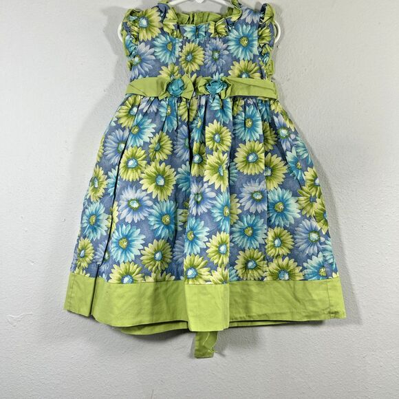 Vtg bt Kids Dress Kids 4T Multi Ruffle Bloomcore Garden Party - Picture 1 of 7